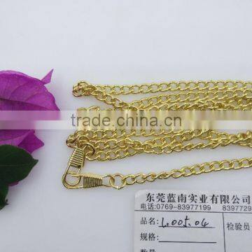 High quanlity Decorative iron light gold handbag chain