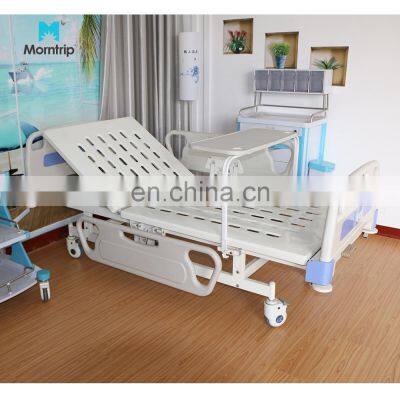 Amazon Cheap Price High Quality ICU Ward Room One function Manual Hospital Bed for Clinic and Hospital