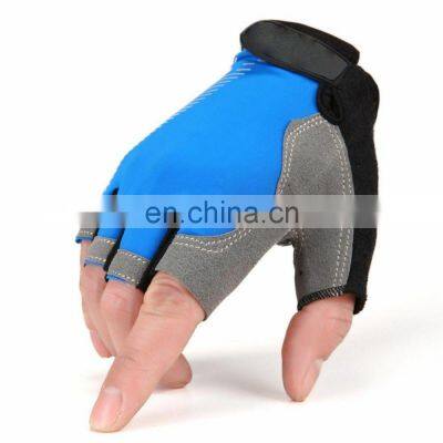 2022 New arrival genuine leather cowhide fingerless fitness weight lifting gym gloves