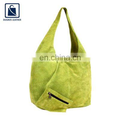 Magnet Closure Type Fashion Style Luxury Anthracite Fitting Stylish Look Genuine Leather Handbag for Women photo-2