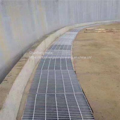 Hot dip galvanized steel grating, ditch cover, stair step platform steel grating