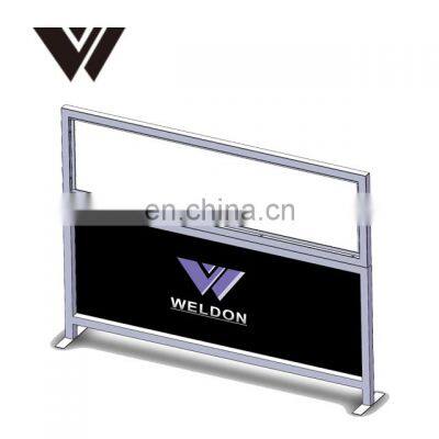 Weldon the New Custom Removable Fence Contains PVC Cloth and Glass Sheets Cafe Barrier photo-2