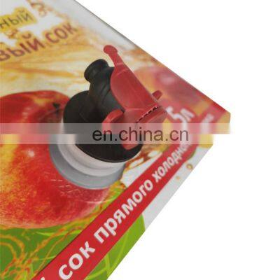 Laminated Multiple Layer Plastic Aseptic Empty Aluminum Foil Spout Bag in Box With Butterfly Tap photo-4