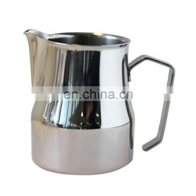 High Quality Heavy Duty Milk Pull Flower Cylinder Durable Stainless Steel Pitcher Milk Frothing Pitcher-16.9 OZ or 500ml-C2291