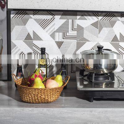 HBK Three Piece Set Circular Rattan Fruit and Egg Storage Basket for Natural Rattan photo-5