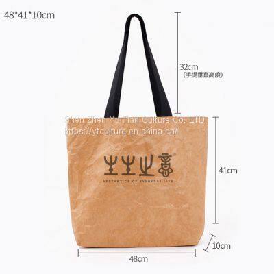 Tyvek Paper Bag Blank Spot Wholesale Portable Environment-friendly Waterproof Tear Resistant DuPont Paper Bag photo-2