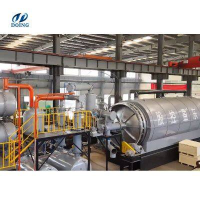 Recycling of Tyres/Used Tyre Recycled Line/China Factory Promote Rubber Powder Product Line Continuous Pyrolysis Plant