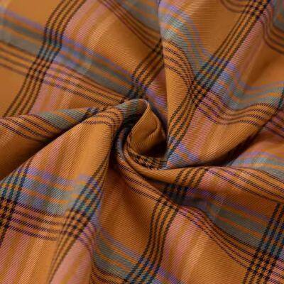 Super Hot Selling 97 Polyester 3 Spandex Yarn Dyed Rayon Fabric for Shirts Skirts Rayon Fabric photo-2