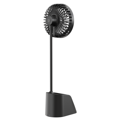 2 in 1 Fan Wireless Charge Mobile Adjustable Foldable Mini Fan Lamp Wireless Phone Charger