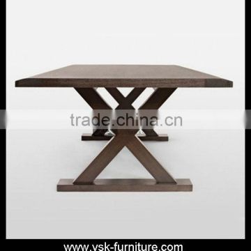 DT-071 Long X Legs Dining Room Eating Table