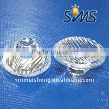 Decorative stria-shaped cover plano pmma led lens 5050 CE & ROHS