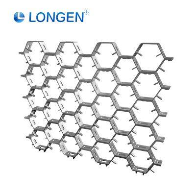 Thermostable Hexagonal Welded Mesh 48mm Size Stainless Steel Wire Tortoise Shell Design 1m*1m for Refractory Furnace Lining