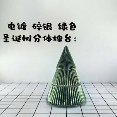 Christmas Tree Shape Candle Jar Glass Material