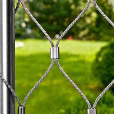 304 316 Stainless Steel Rope Mesh Decorative Safety Net for Balcony & Stair Protection photo-1