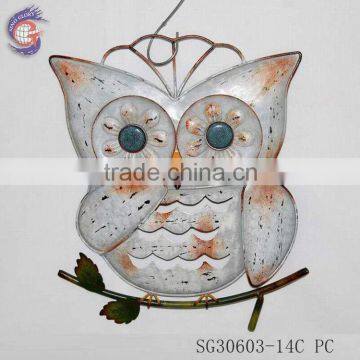 home decorative metal hanging owl wall gift