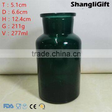 270ml Coating Green Reagent Bottle With Glass Lids For Reagent/Decorate