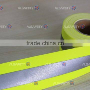 Fluorescent Yellow-Green Flame Retardant Reflective Fabric photo-2