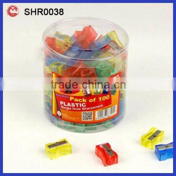 plastic cheap wholesale colour pencil sharpener