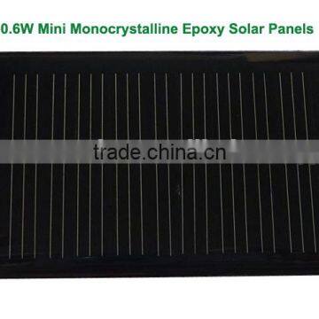 0.6W Mini Monocrystalline Epoxy Solar Panels