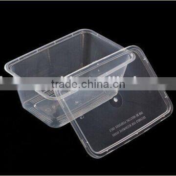 OEM factory directy sales custom design disposable clear plastic box on food standards