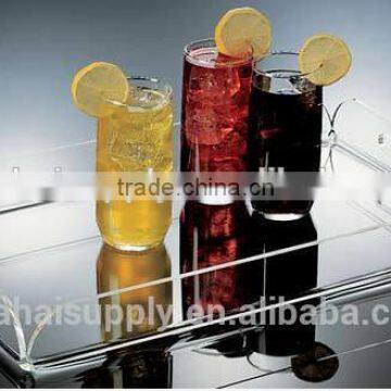 clear acrylic restaurant tray hotel serving tray