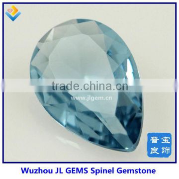 flawless hotsale synthtic pear cut light blue 115# spinel