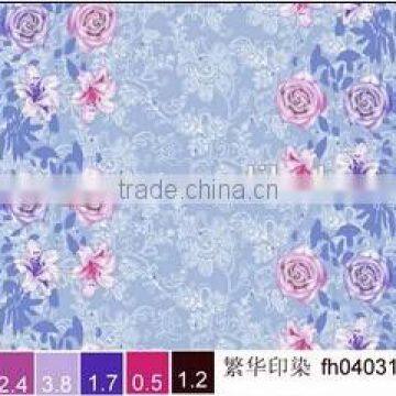 Changxing Printed 100% Polyester peach skined fabric for bed linen fabric