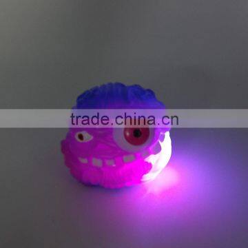 Monster shape halloween light up plastic toy
