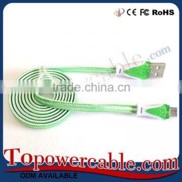 Manufacturing Bling USB Data Cable Fabric For Android Smart Phones photo-2