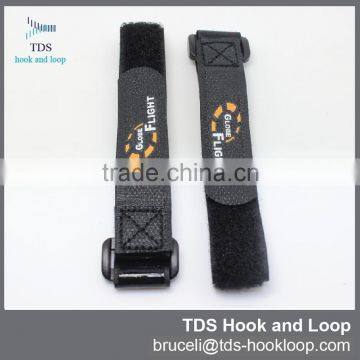 reusable hook and loop anti slip fastening buckle strap