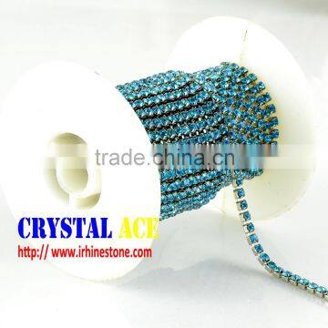 Garment Decorative metal Chain trim, Chain trimming, strass Claw Cup Chain