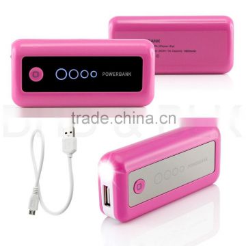 LED light power bank 5600Ah for Cell phone universal used