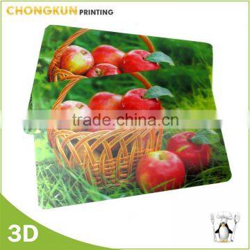 New Products Cheap Plastic 3D Lenticular dining table mat