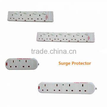 4way UK Socket Power Strip Surge Protector Ith Separate Switches photo-2