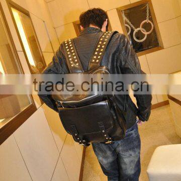 Fashion High-End Leather Backpack For Men /Men Handbag