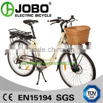 City Bike Lithium Electric Bike With Basket