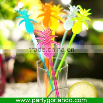 235mm pineapple plastic drinking cocktail sticks