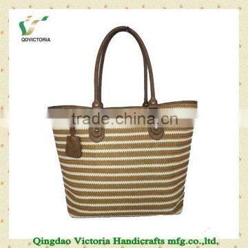 Ladies' Fashion PP Straw Beach Bag