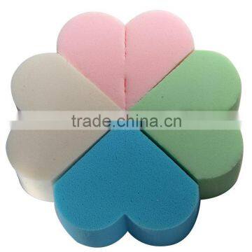 fashion flower shape latex cosmetic powder puff