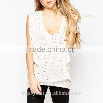 Tank top t-shirt blank girls dress design clothes for women sex sleep wear