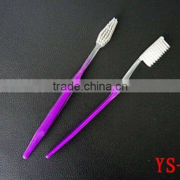 invisible Purple plastic toothbrush/Thin toothbrush for hotel/colorful