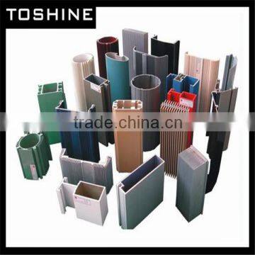 Aluminum Extrusion Sections With Wood Grain Surface Treatment photo-4