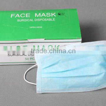 non woven 3 ply earloop face mask for food industry