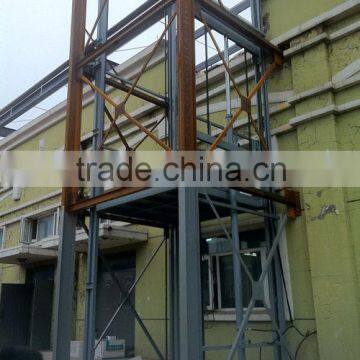 2000kg vertical cargo loading lift platform