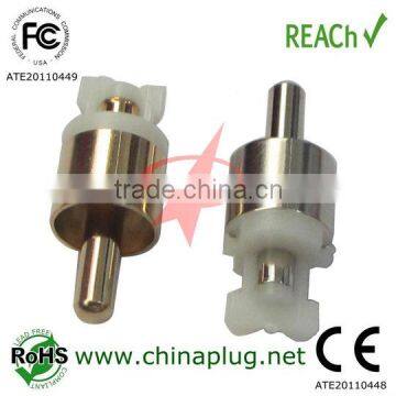 White plastics qualitied rca pin jack