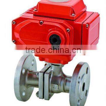 Electrical Flange Ball Valve, ANSI ball valve, carbon steel ball valve