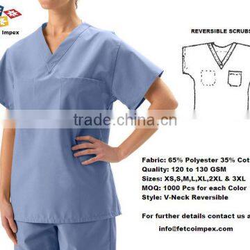 Reversible Scrub Top