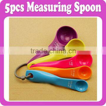 5pcs/Lot Measuring Spoons Size 15ml,7.5ml,5ml,2.5ml,1ml A Must Baking Tools