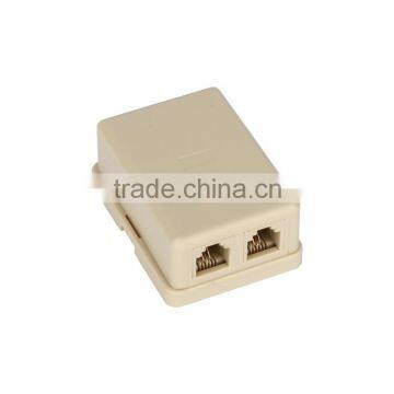 Telephone Dual Port RJ11 Surface Mount Box