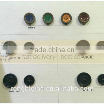 Black Cow Horn Button Blanks for Leather Coat